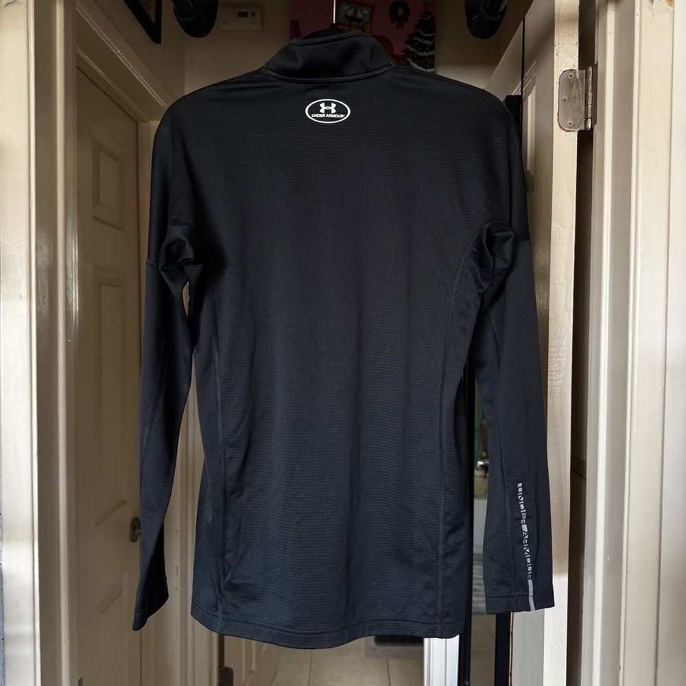 Men’s Medium Black Under Armour Fitted Golf Jacket - Picture 2 of 8